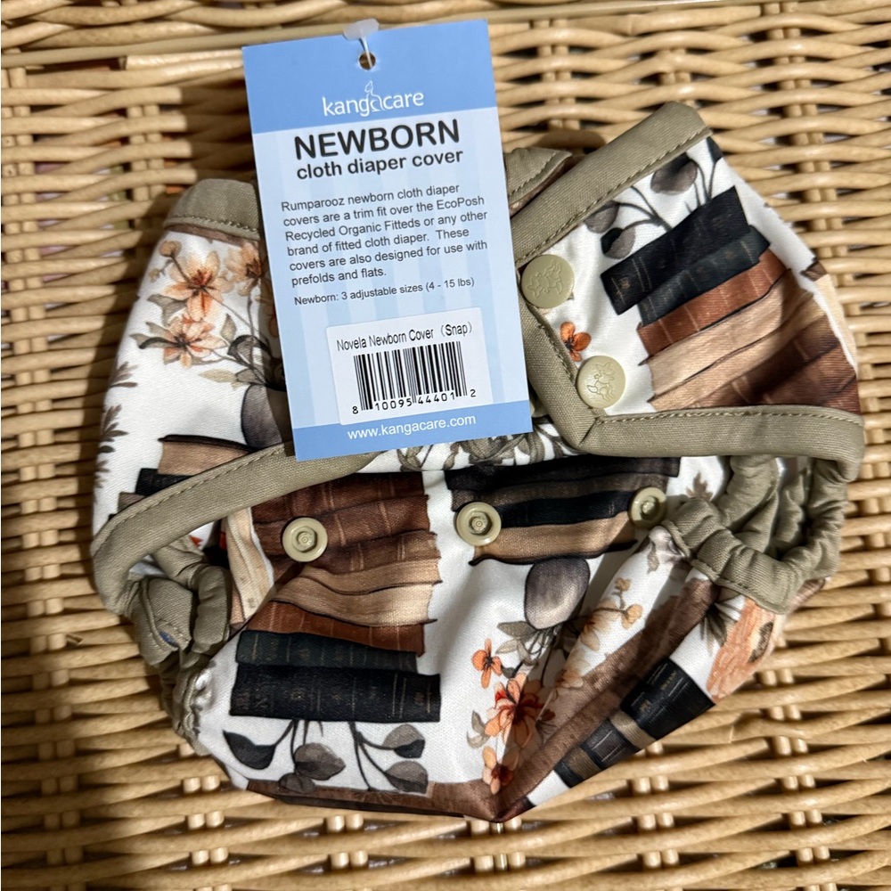 Newborn Rumparooz Cloth Diaper Cover - boho books
